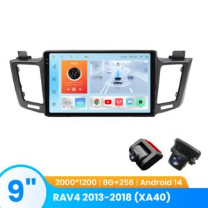 TOPOPFIRES Car Stereo for Toyota RAV4 2013-2018 (XA40) | Wireless CarPlay/Android Auto| 8GB+128GB | Dash Camera Support