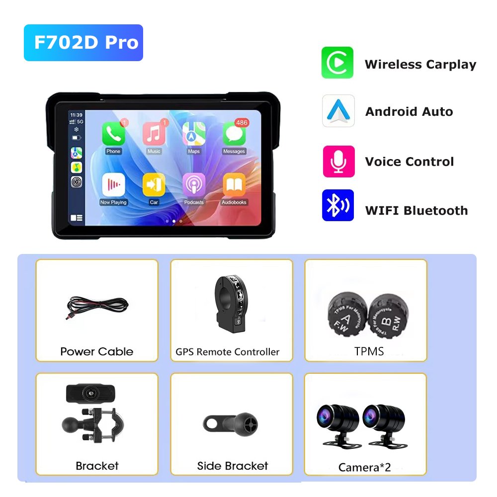 motorcycle Carplay 702DPro SKU-1